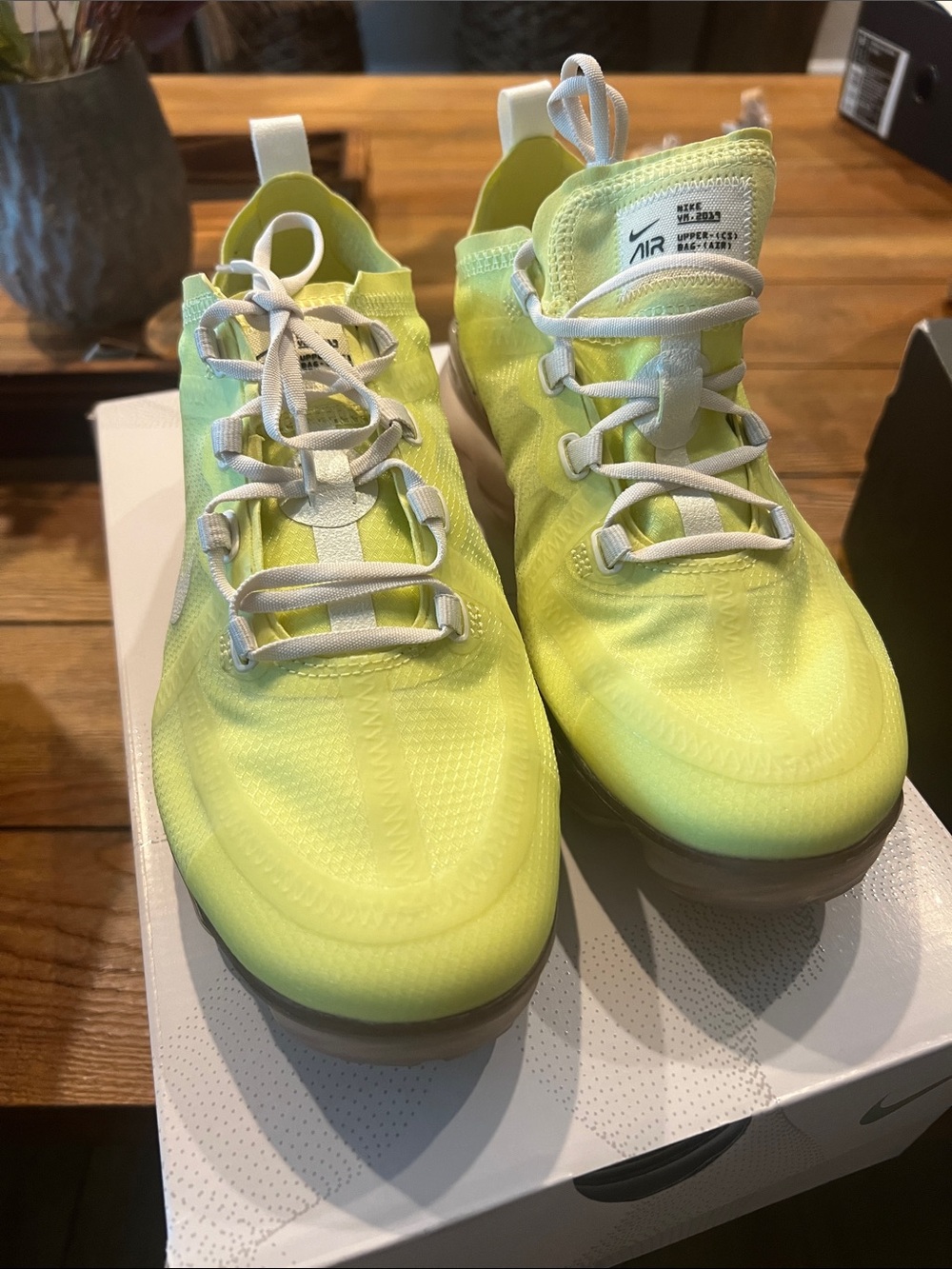 Nike Neon Yellow Low-Top Athletic Sneakers